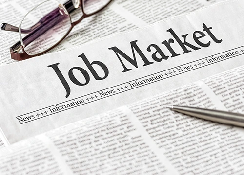 In October 2024, employment continued to trend up in health care and government.